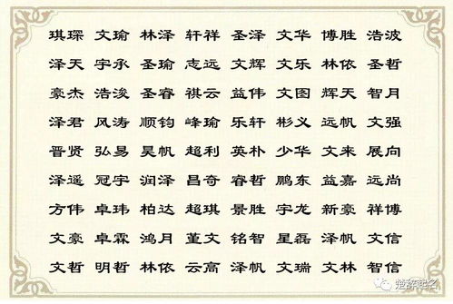 小孩起名字